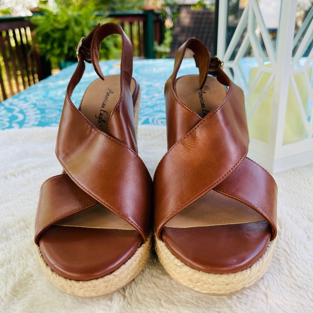 American Eagle Espadrille Wedge Sandal